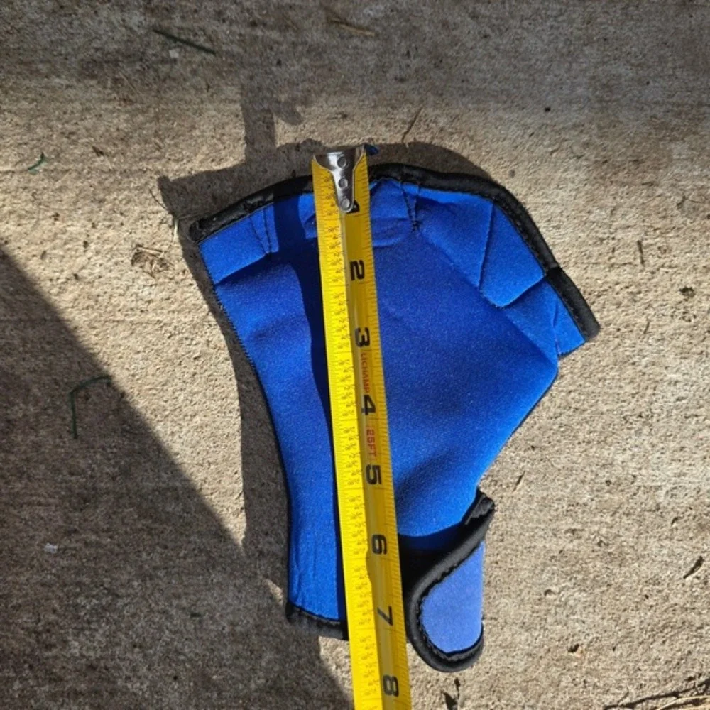 Unbranded‎ Webbed Swimming Glove Water Aerobics Resistance Blue Good One Size